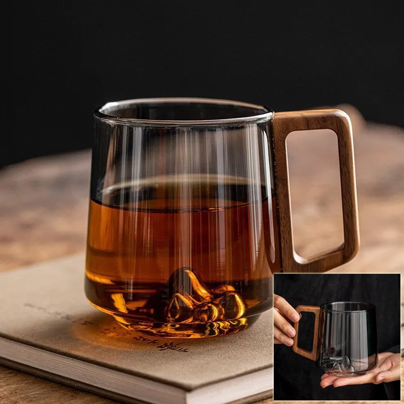 7fb4d844-f751-42ce-8ada-8963838628fd.jpg Wood Handle Glass Cup - Image 1