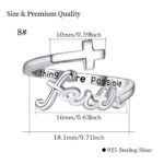 Faith Silver Ring - Image 4