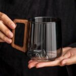 Wood Handle Glass Cup - Image 2